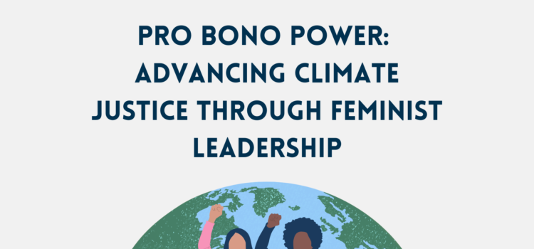 CSW66 Parallel Event: Pro Bono Power – Advancing Climate Justice Through Feminist Leadership